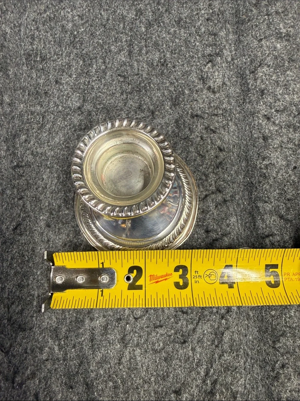 Sterling-Style Silver Candlestick Pair - Silver Home Accent
